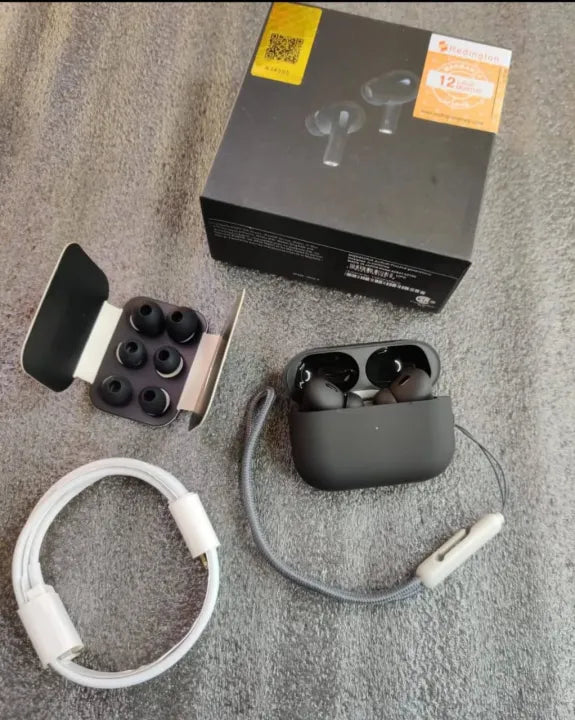 Wireless Earbuds Pro – Matte Black TWS Earbuds with Charging Case (24 Months Warranty)