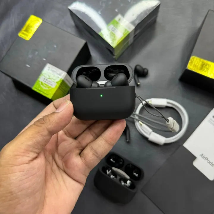 Wireless Earbuds Pro – Matte Black TWS Earbuds with Charging Case (24 Months Warranty)